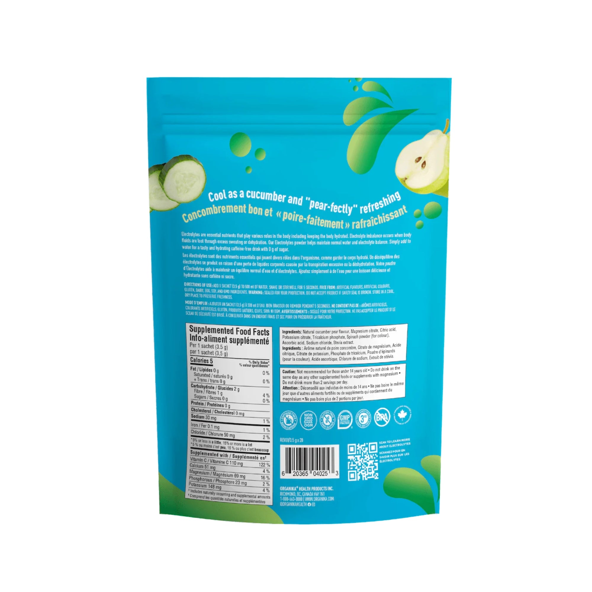 Organika Electrolytes Sachets (20 Pack)