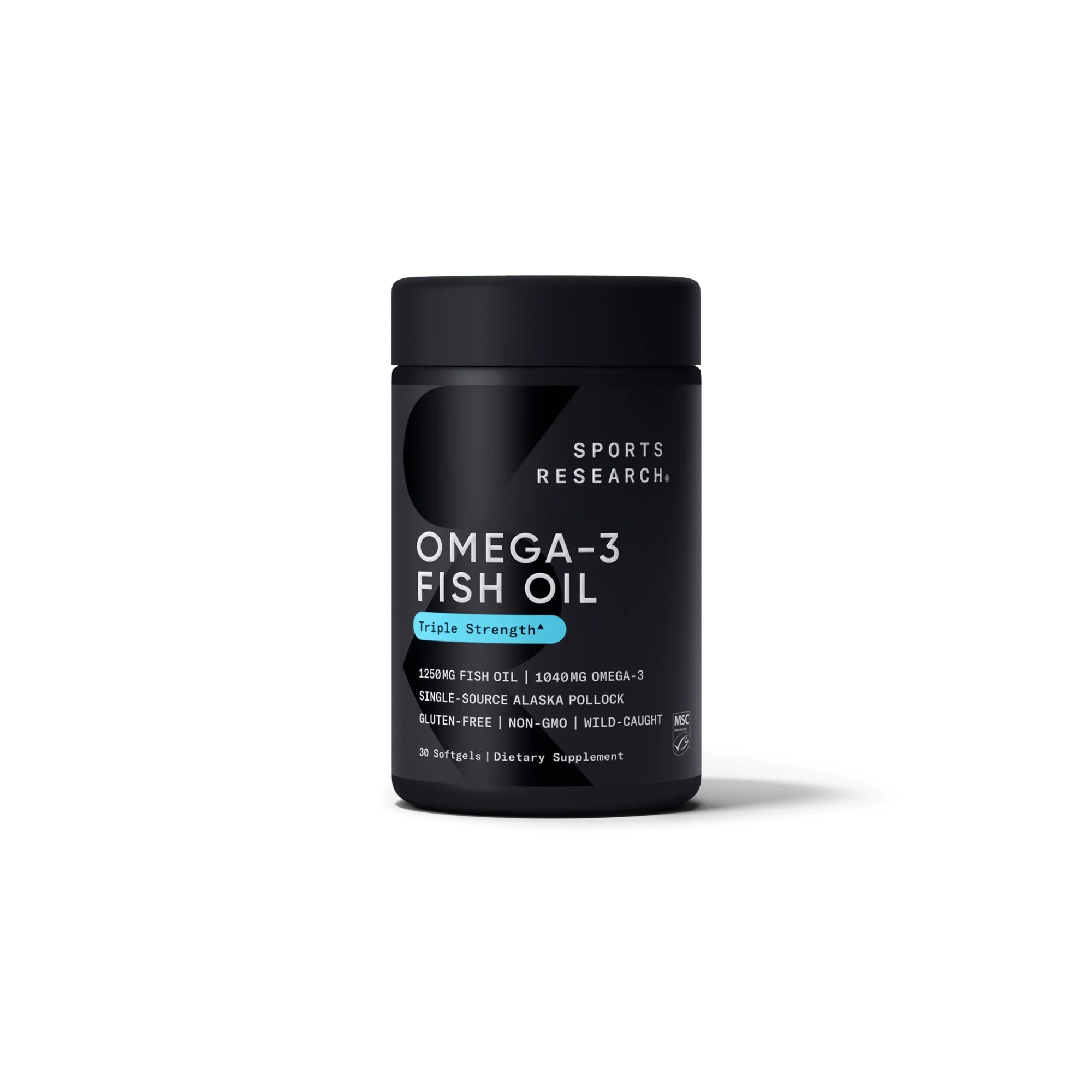 Omega-3 Fish Oil from Wild Alaska Pollock (60 Capsules)