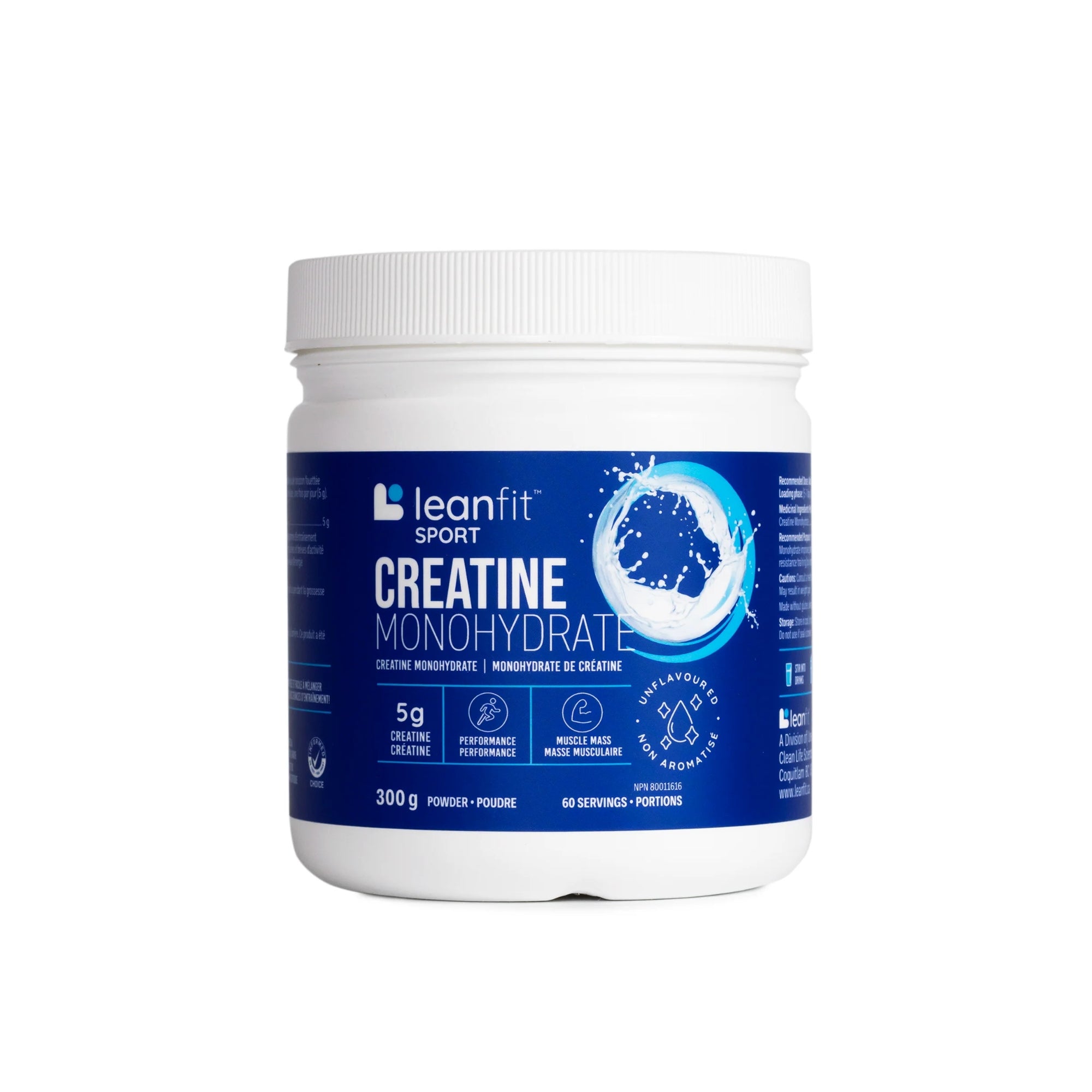 LEANFIT SPORT CREATINE MONOHYDRATE™ UNFLAVOURED 300G