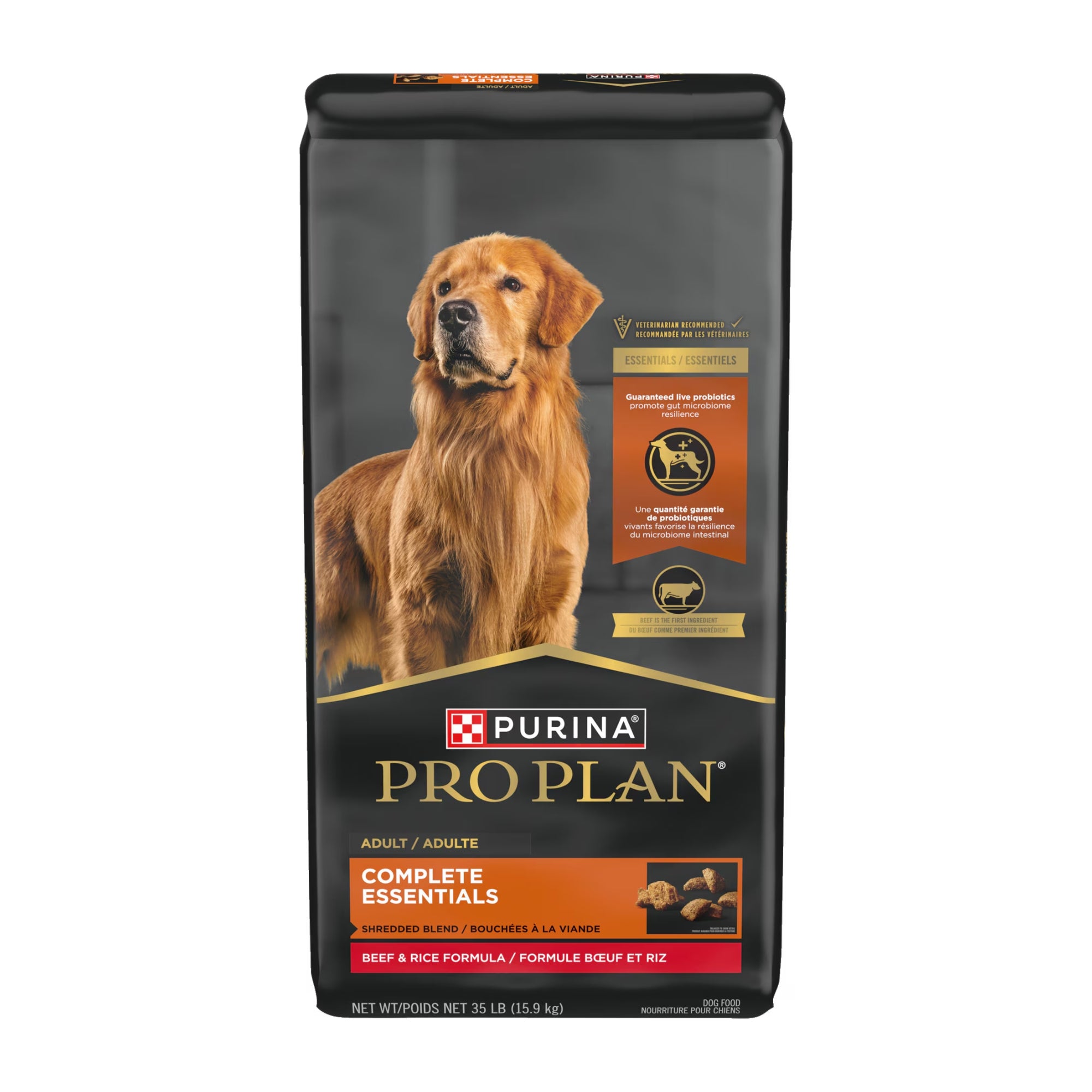 Pro Plan® Adult Complete Essentials™ Shredded Blend Dry Formula with Probiotics for Dogs - 35 lb