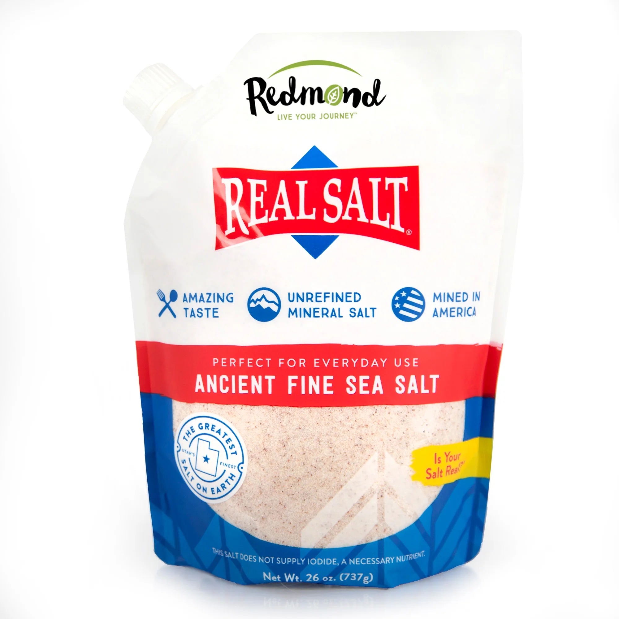 Redmond, Real Salt®, Ancient Fine Sea Salt, 26 oz (737 g)