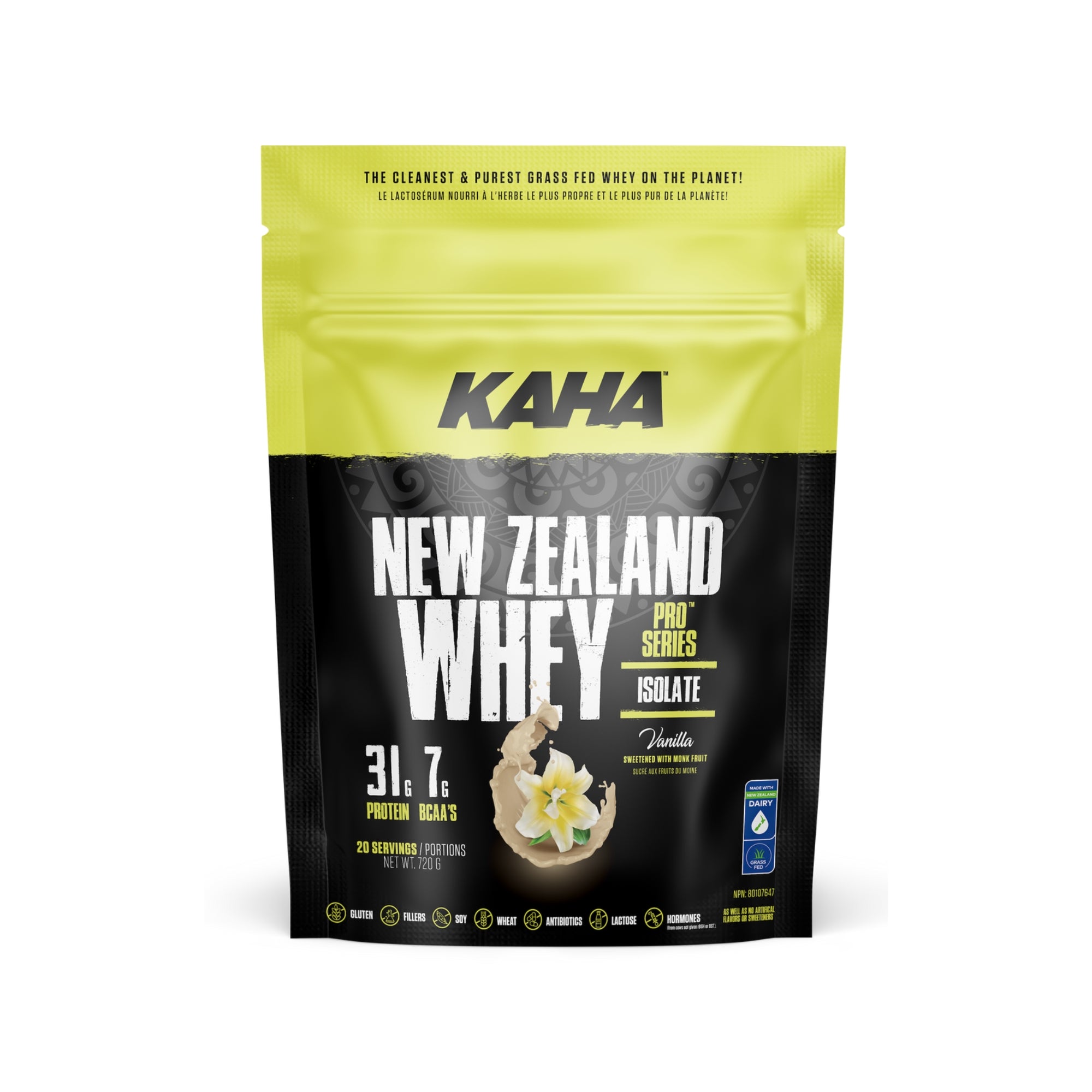 NEW ZEALAND WHEY (ISOLATE) VANILLA 720g