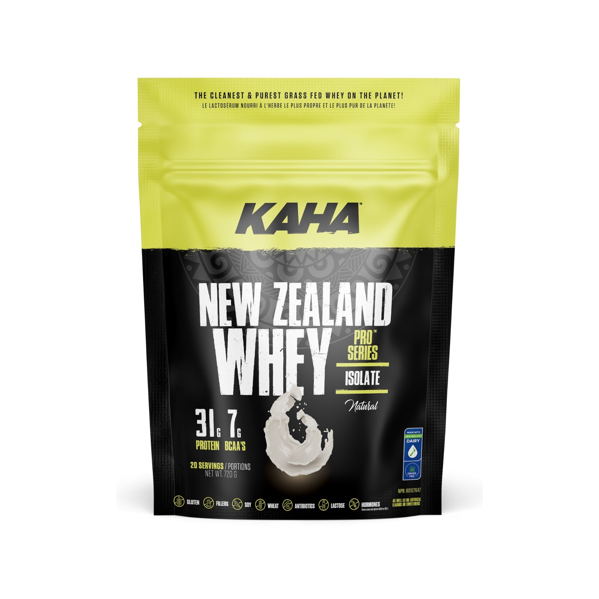 NEW ZEALAND WHEY (ISOLATE) NATURAL 720g