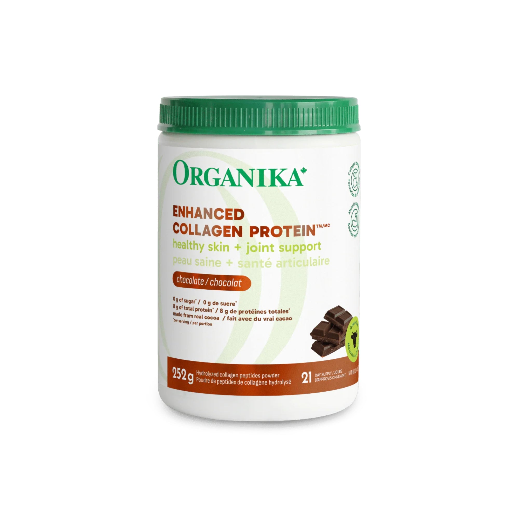Organika Enhanced Collagen Protein Chocolate