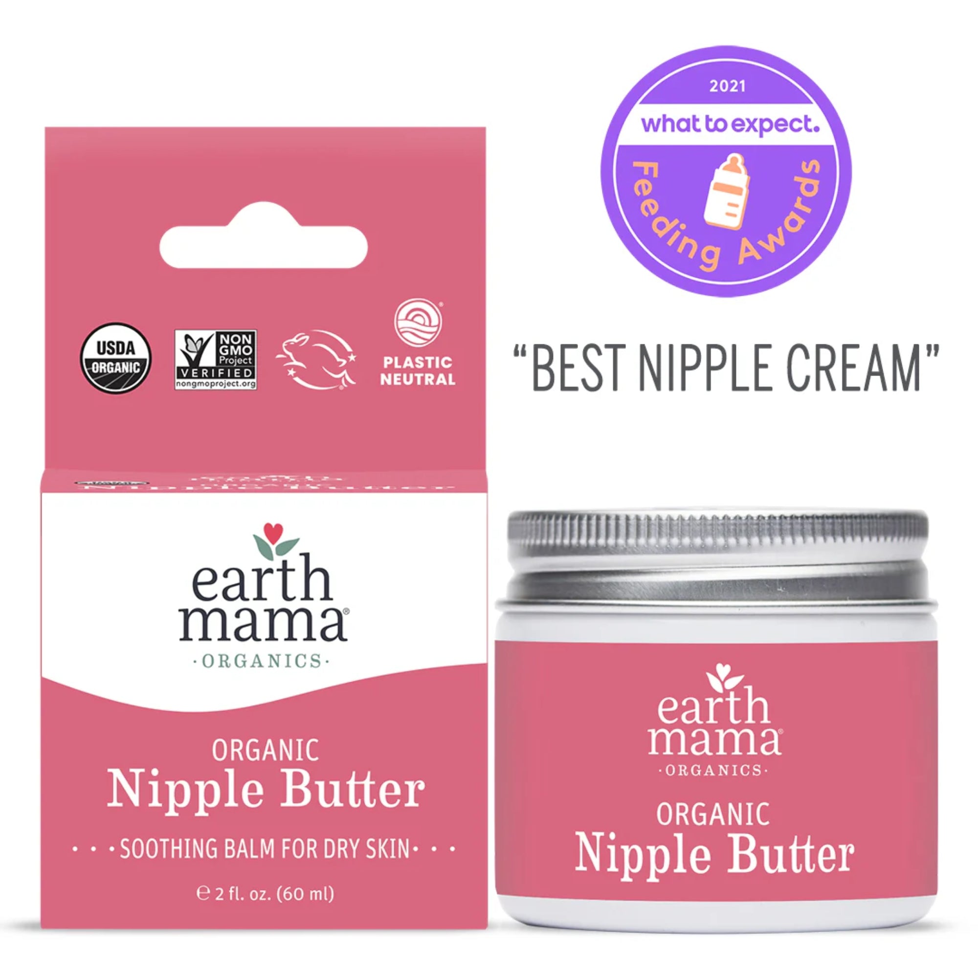 Organic Nipple Butter, 2 fl oz, 60 ml