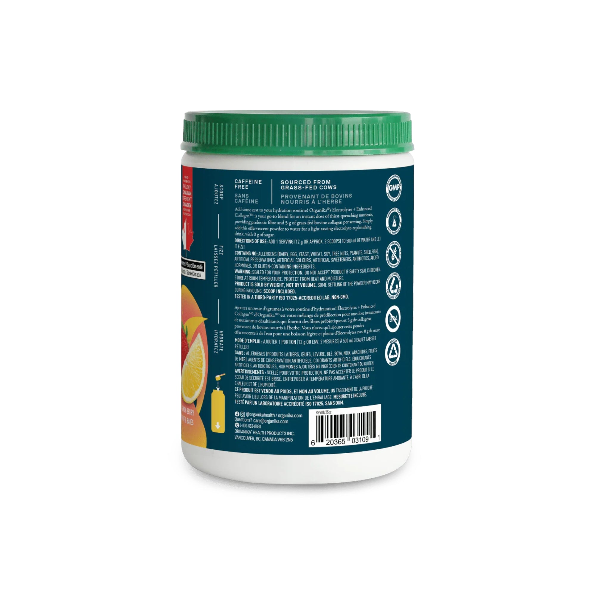Organika Electrolytes + Enhanced Collagen 360 g