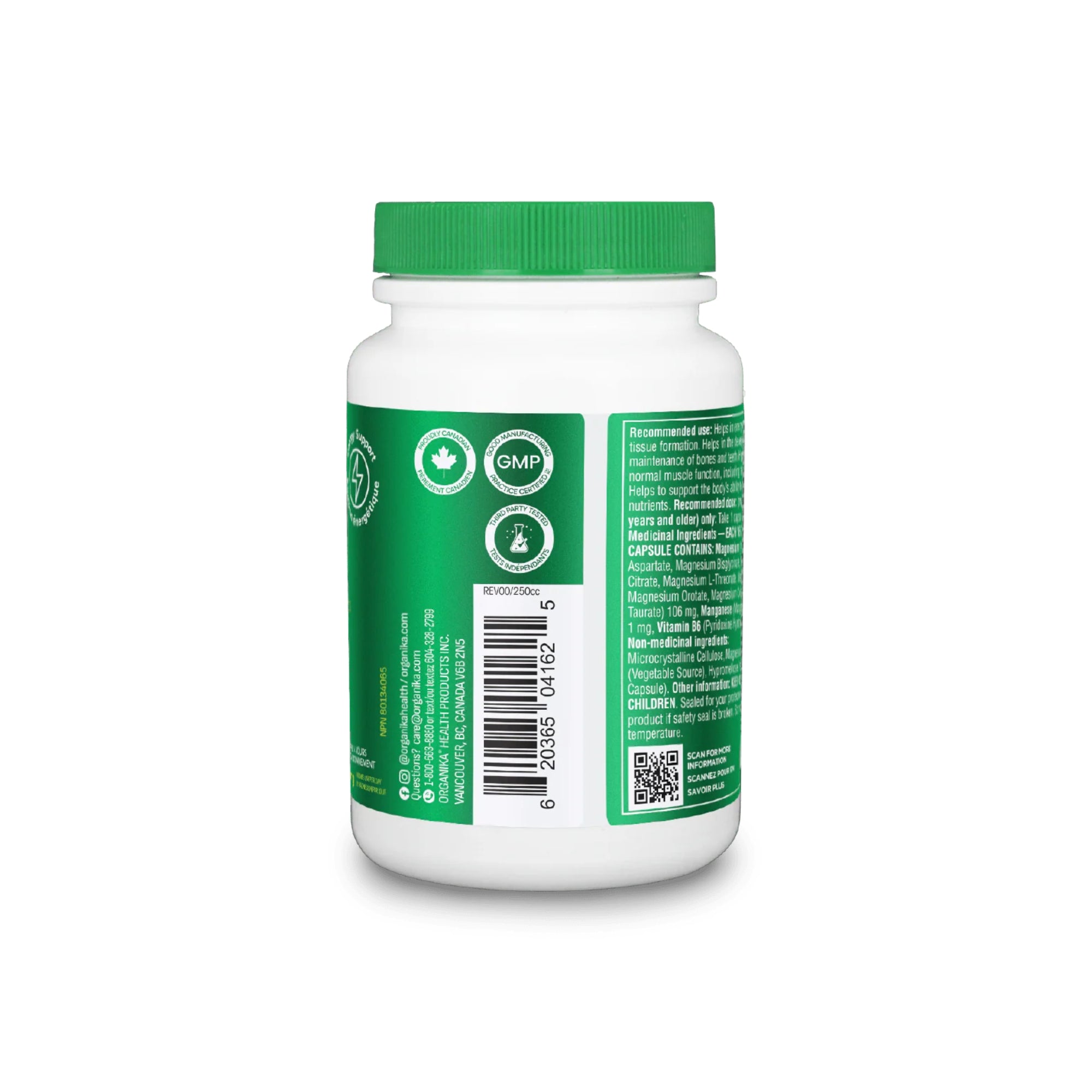 Organika 8-in-1 Magnesium - 90 Capsules