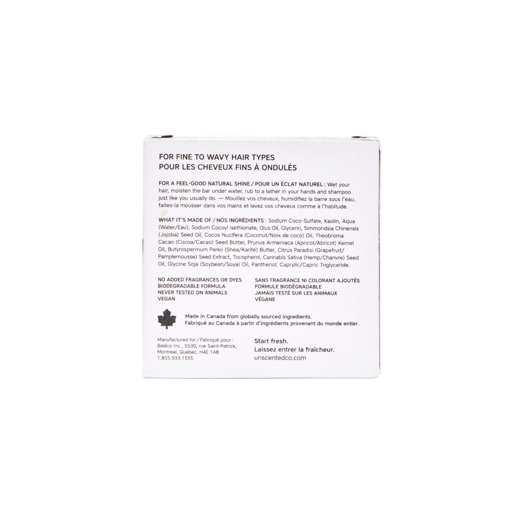 The Unscented Company® Shampoo Bar