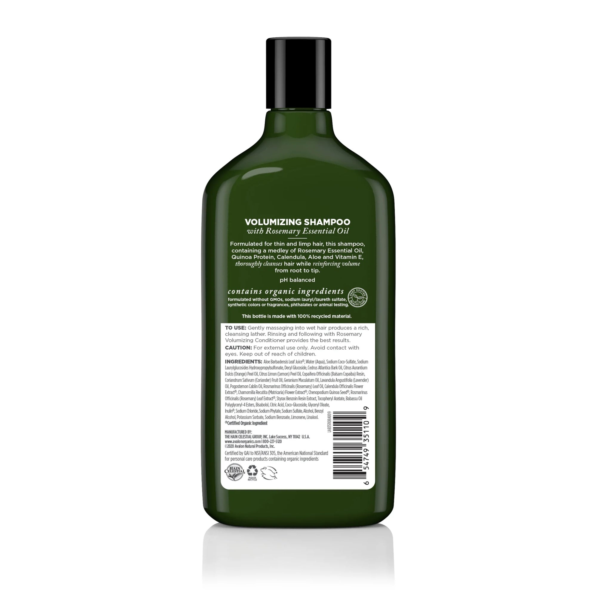 Volumizing Rosemary Shampoo 325ml / 11 fl oz