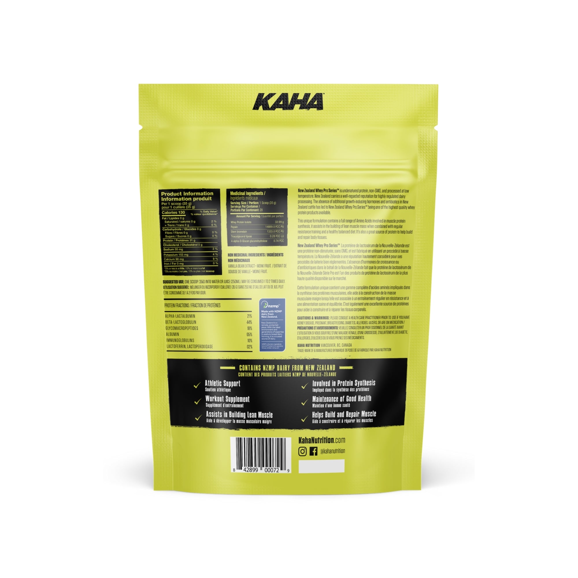 NEW ZEALAND WHEY (ISOLATE) VANILLA 720g