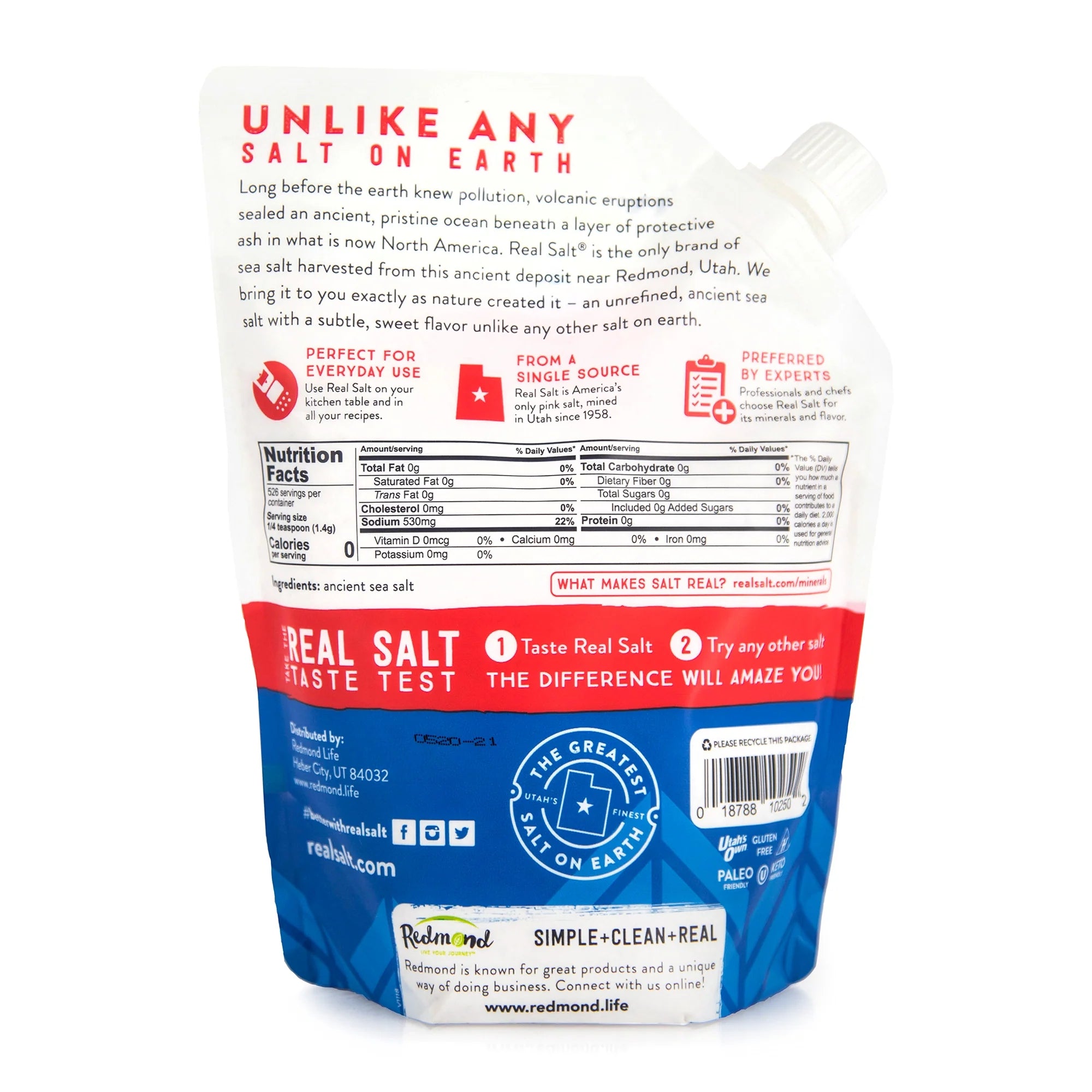 Redmond, Real Salt®, Ancient Fine Sea Salt, 26 oz (737 g)