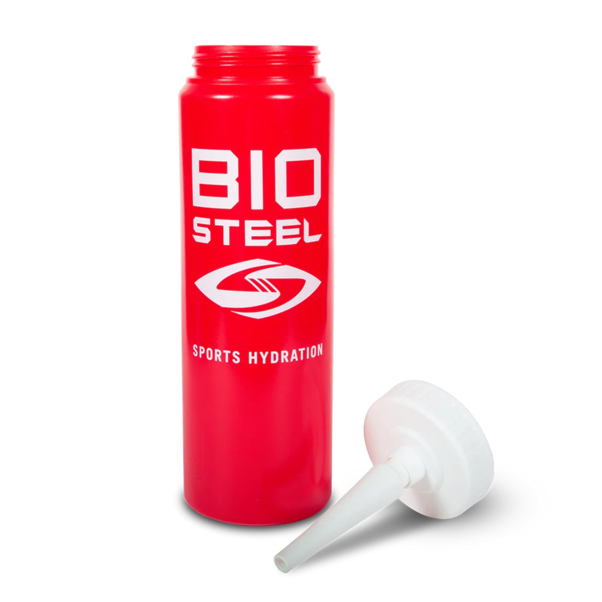 BioSteel Team Sports Water Bottle 900ml, Pro-Grade Squeeze Bottle with Quick-Flow Spout, Leak-Proof, BPA Free