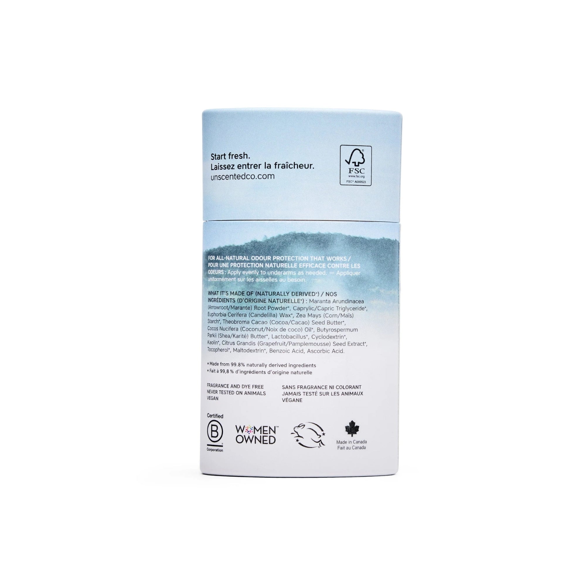 The Unscented Company® Deodorant - Box of 3