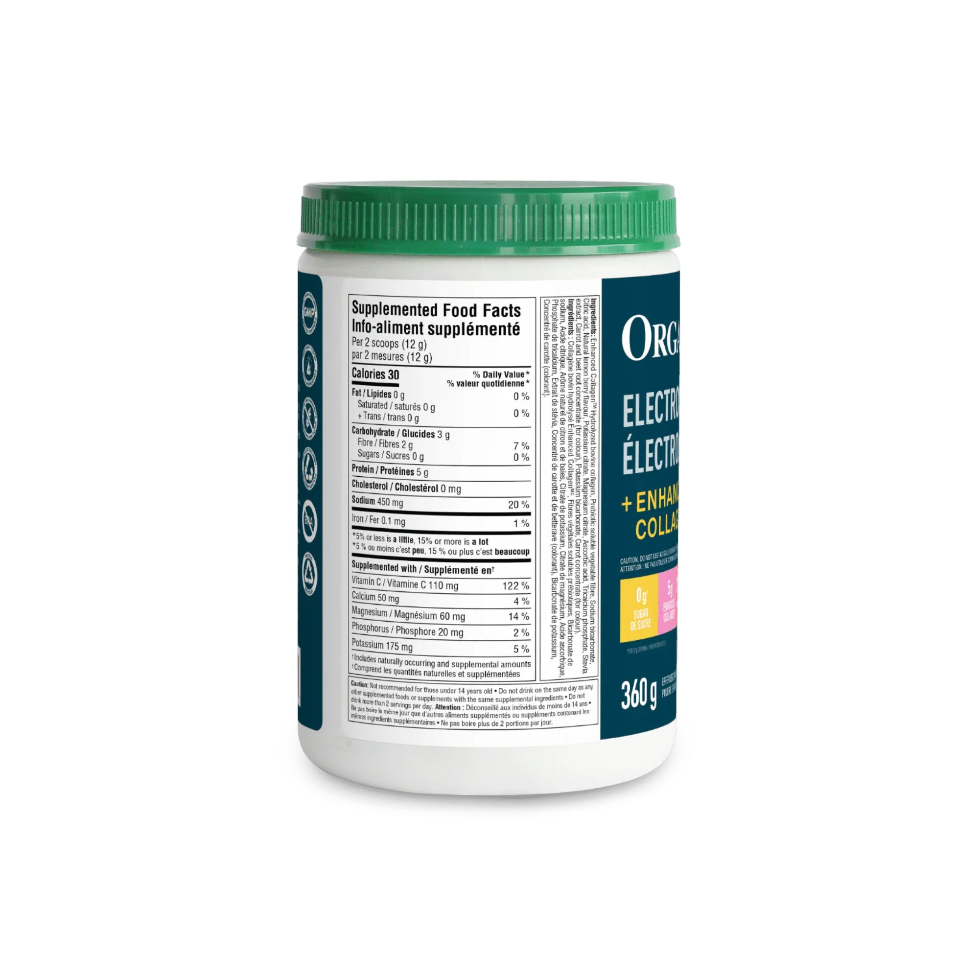 Organika Electrolytes + Enhanced Collagen 360 g