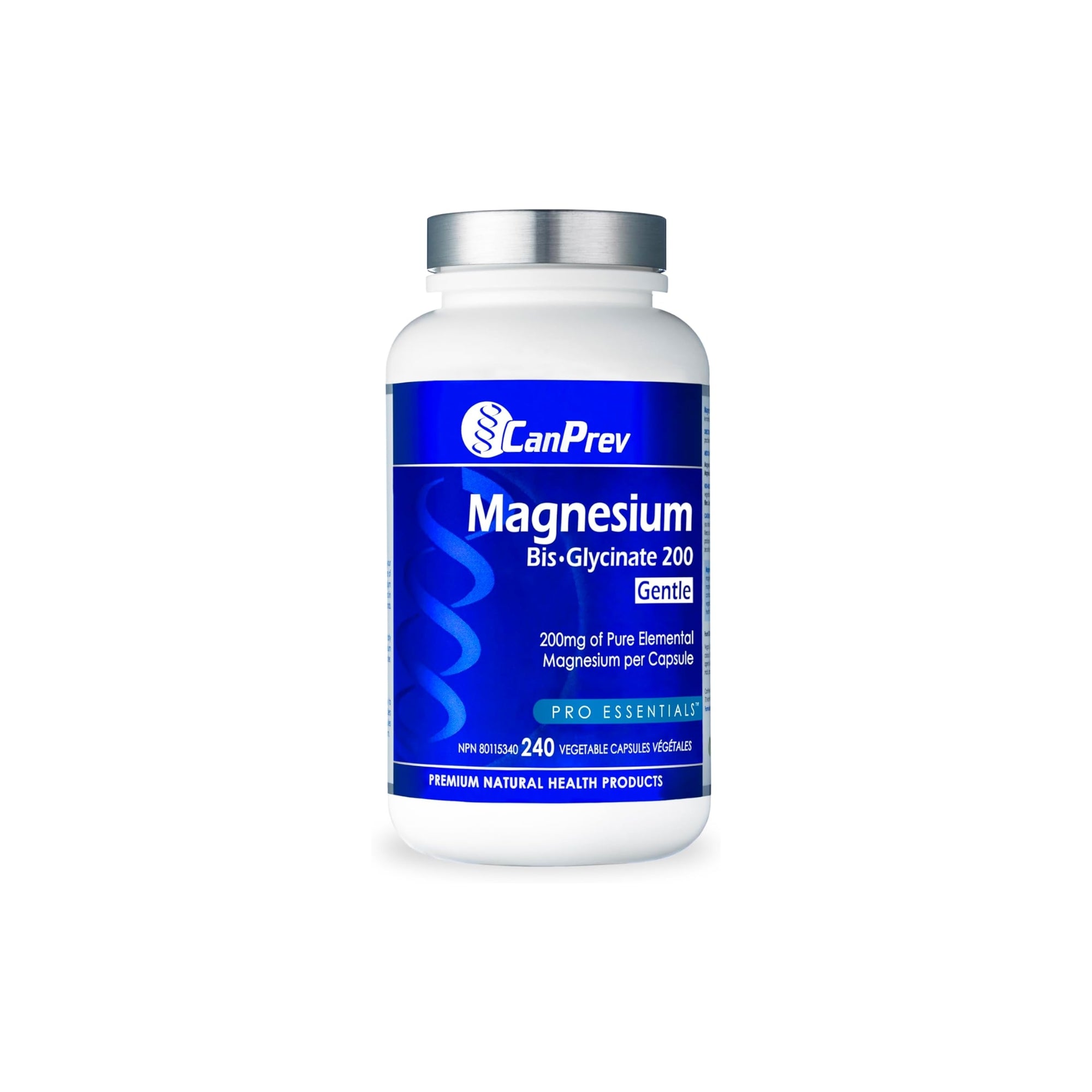 CanPrev Magnesium Bis-Glycinate 200 Gentle - 240 vegan capsules