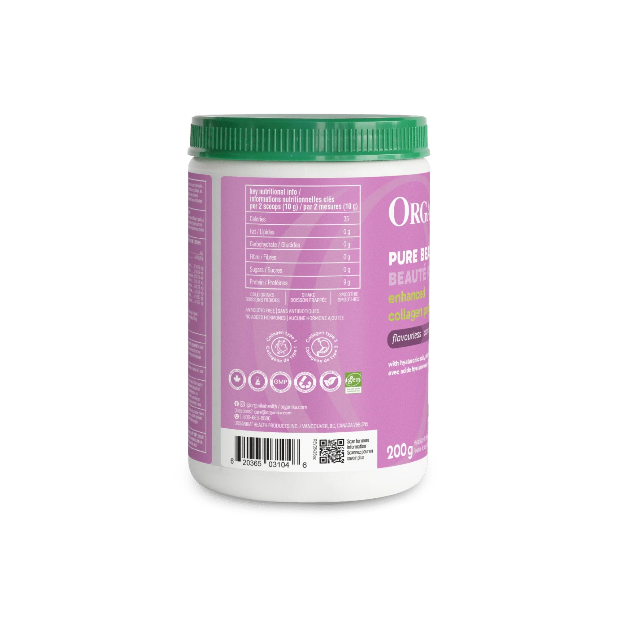 Organika Enhanced Collagen Protein Pure Beauty