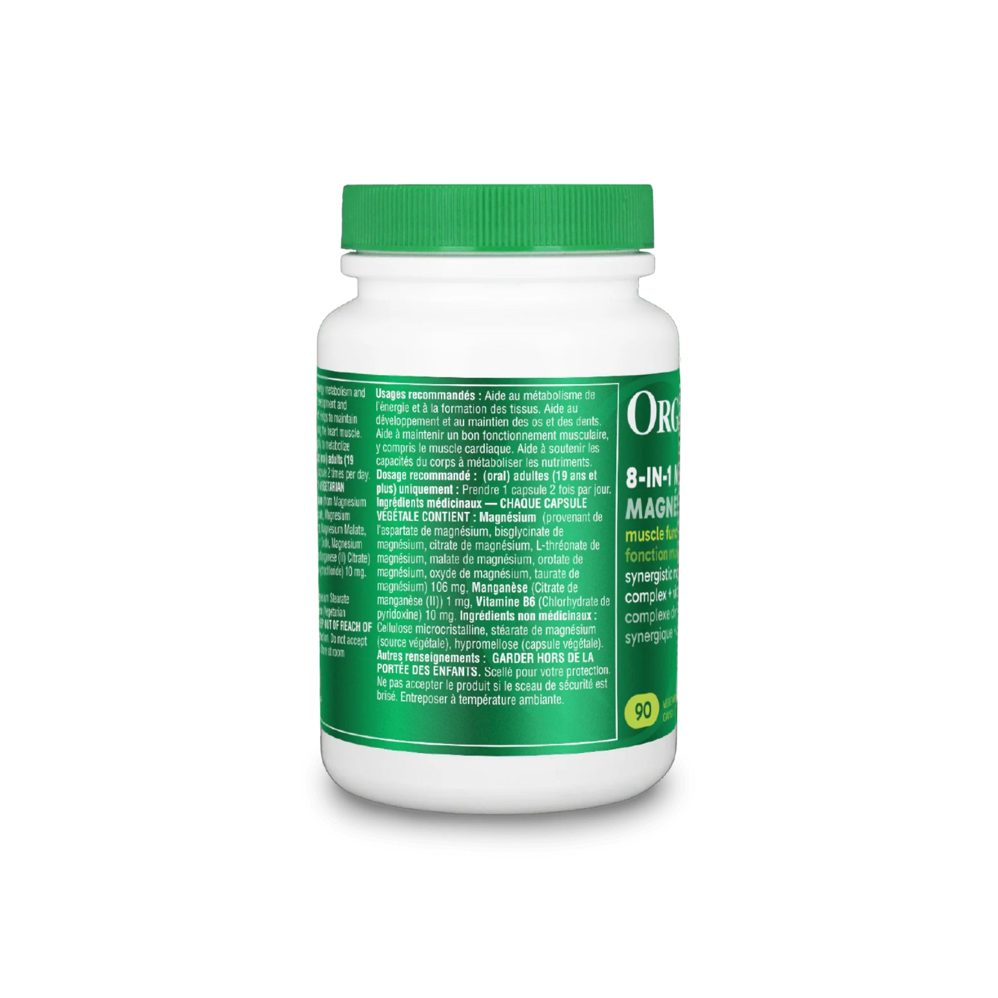 Organika 8-in-1 Magnesium - 90 Capsules