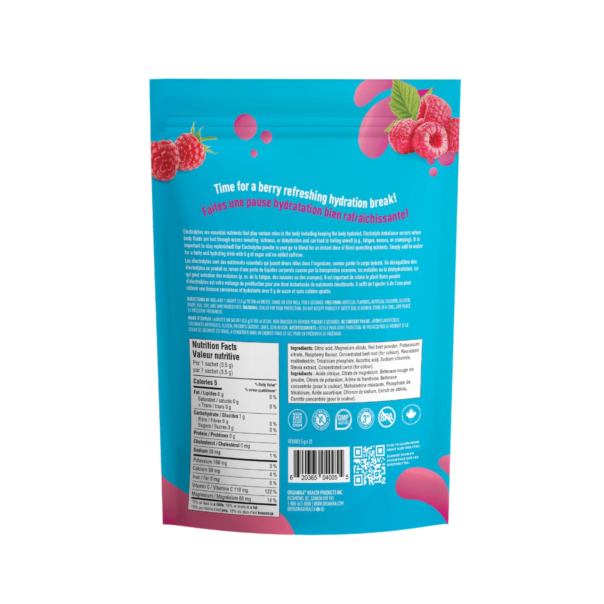 Organika Electrolytes Sachets (20 Pack)