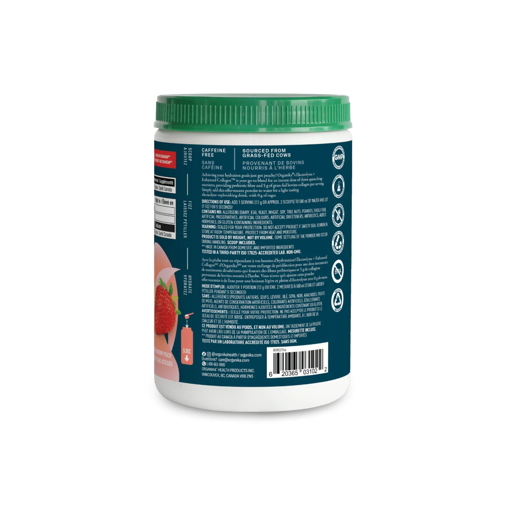 Organika Electrolytes + Enhanced Collagen 360 g