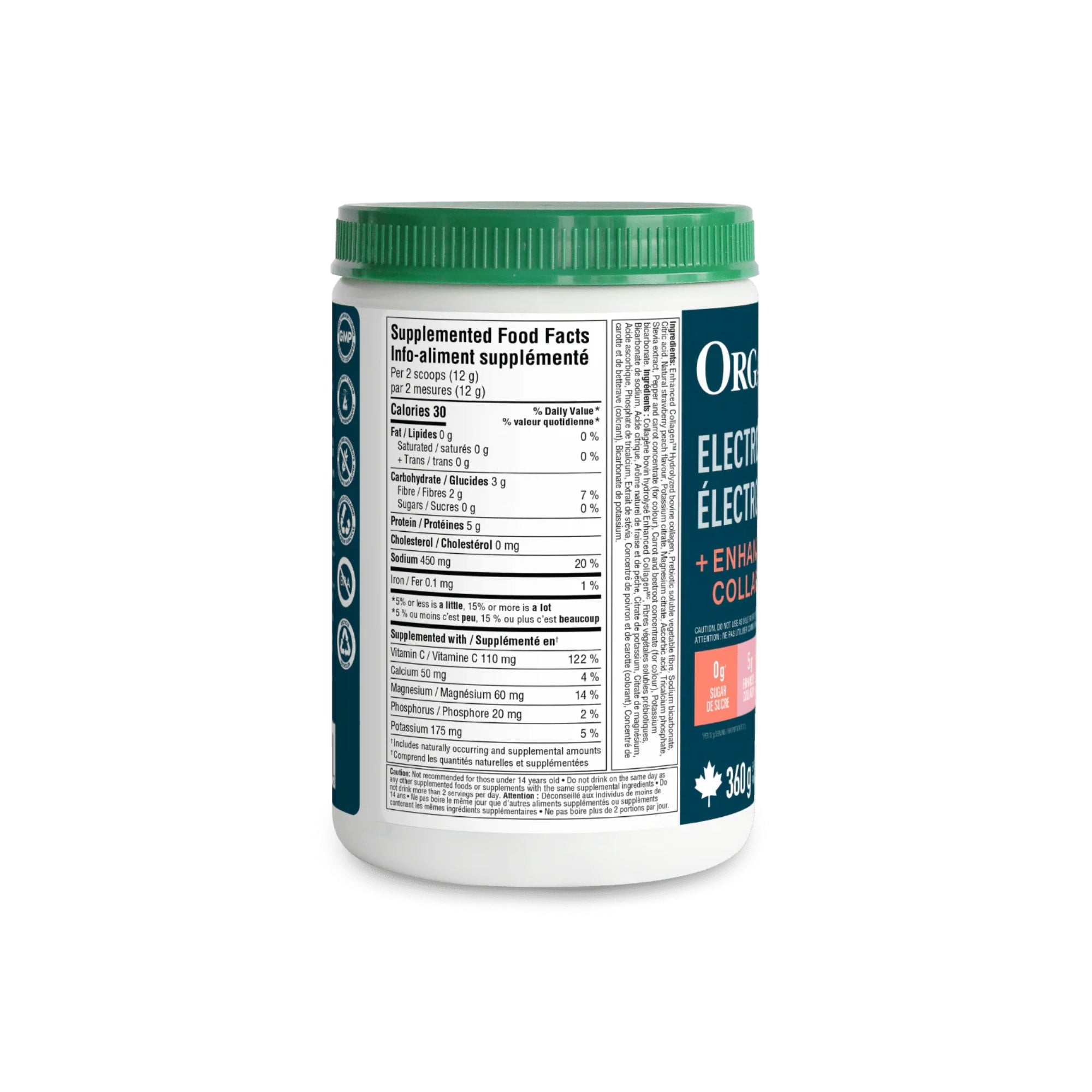 Organika Electrolytes + Enhanced Collagen 360 g