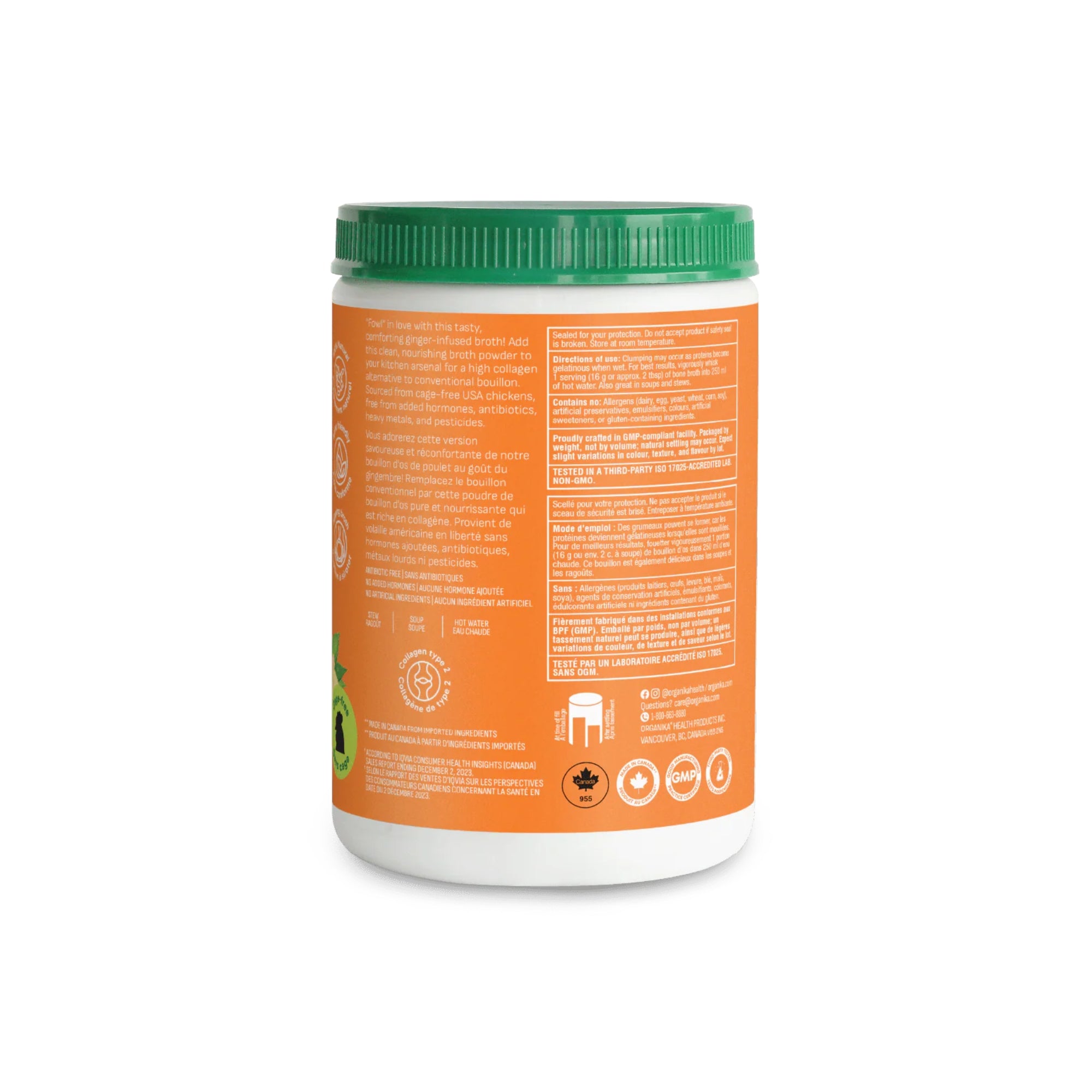 Organika Chicken Bone Broth Protein Powder