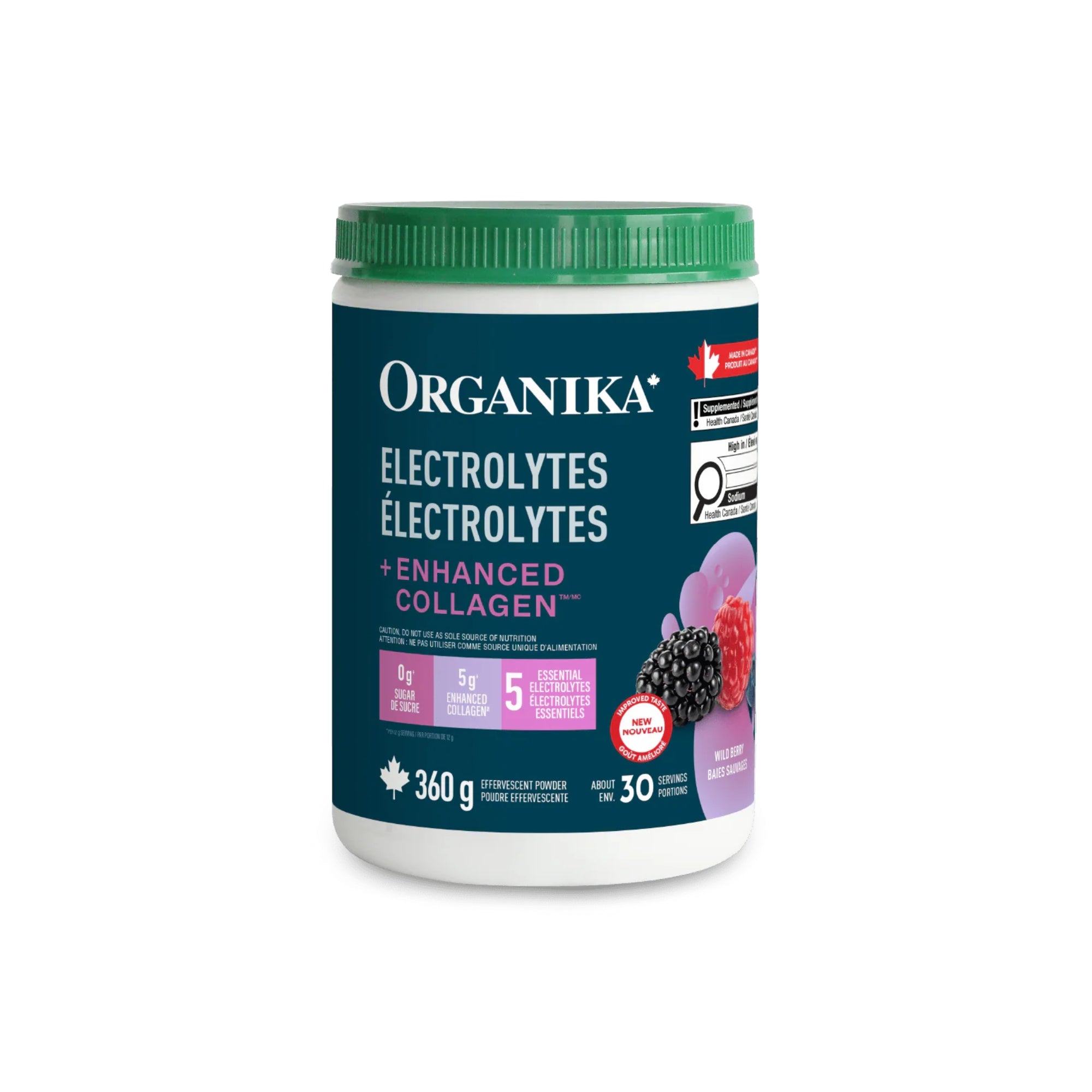Organika Electrolytes + Enhanced Collagen 360 g