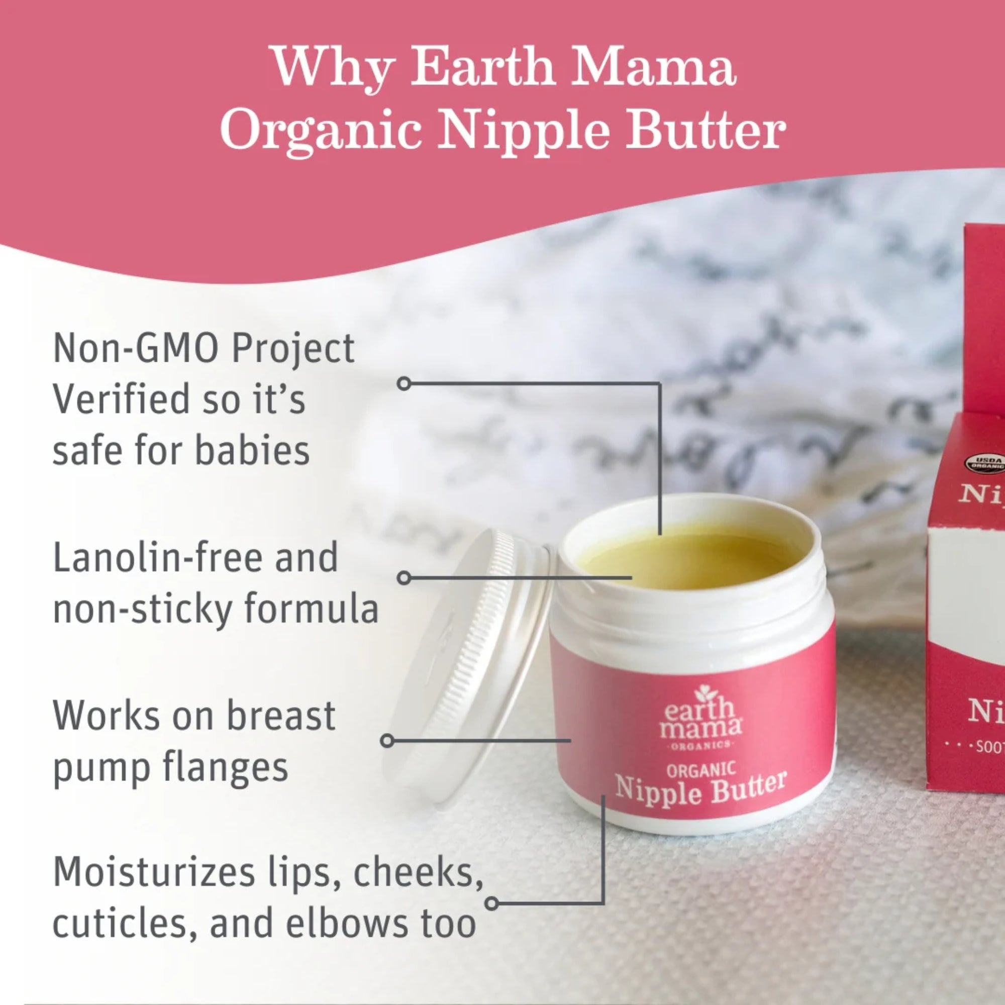 Organic Nipple Butter, 2 fl oz, 60 ml