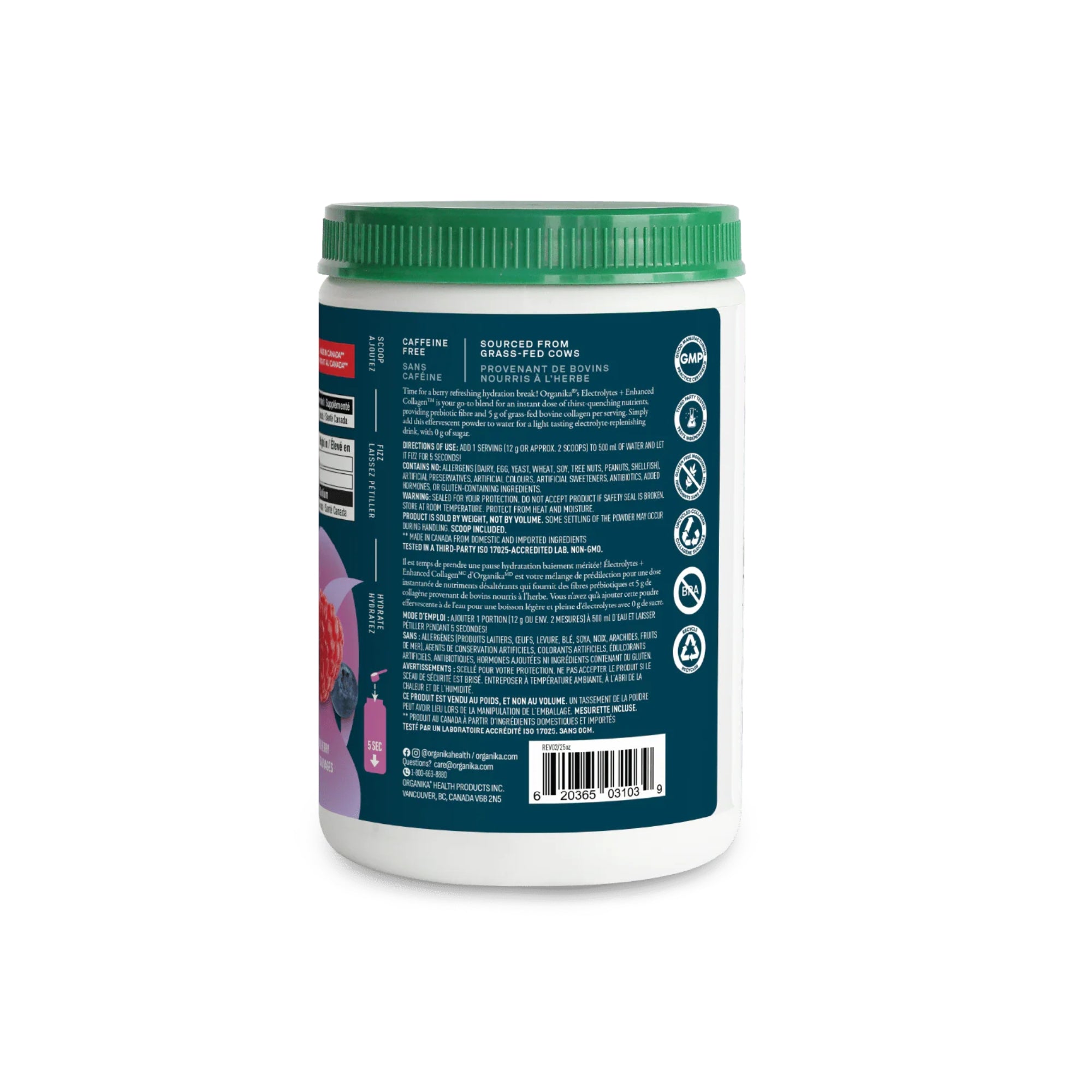 Organika Electrolytes + Enhanced Collagen 360 g