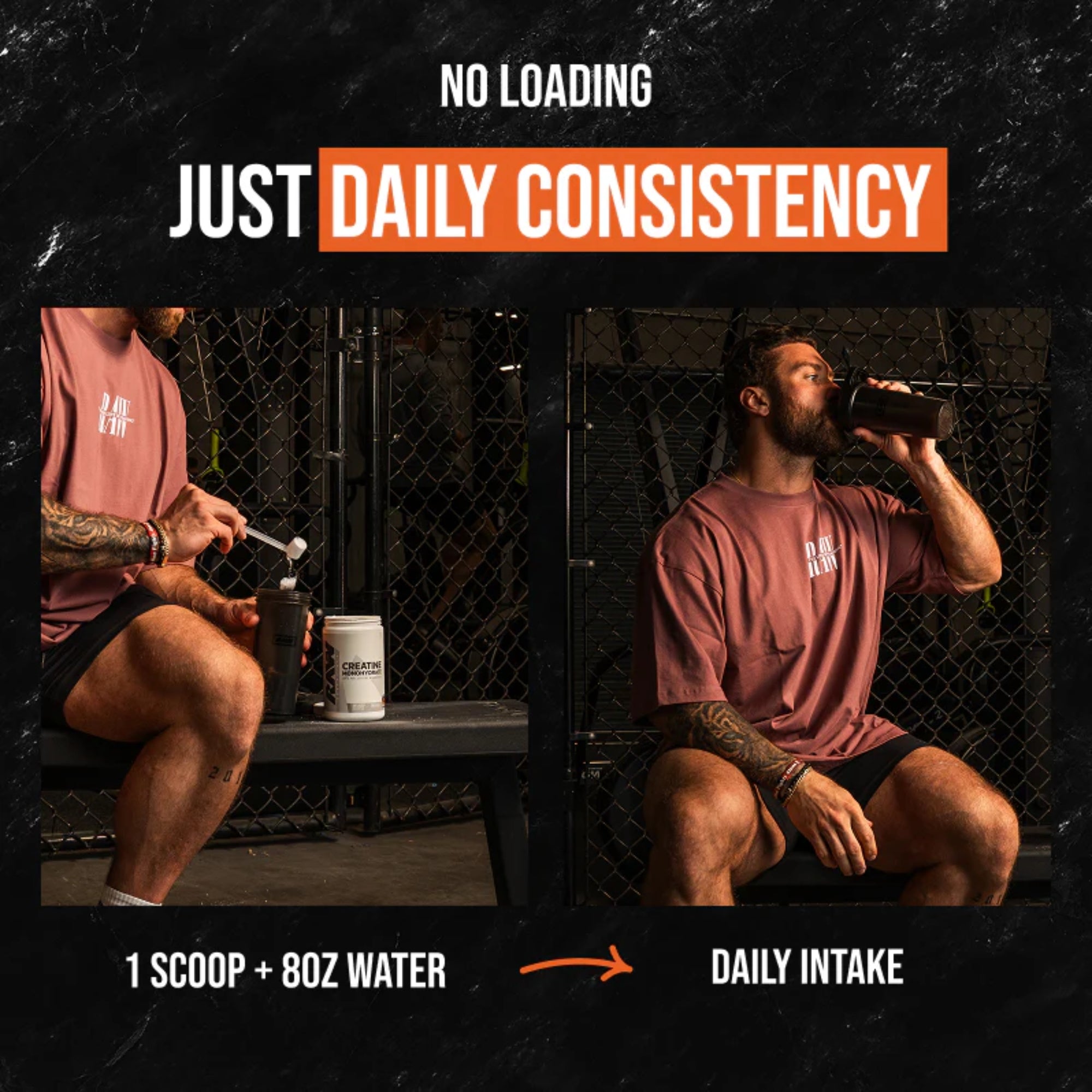 Raw Creatine Monohydrate Unflavoured - 30 Servings