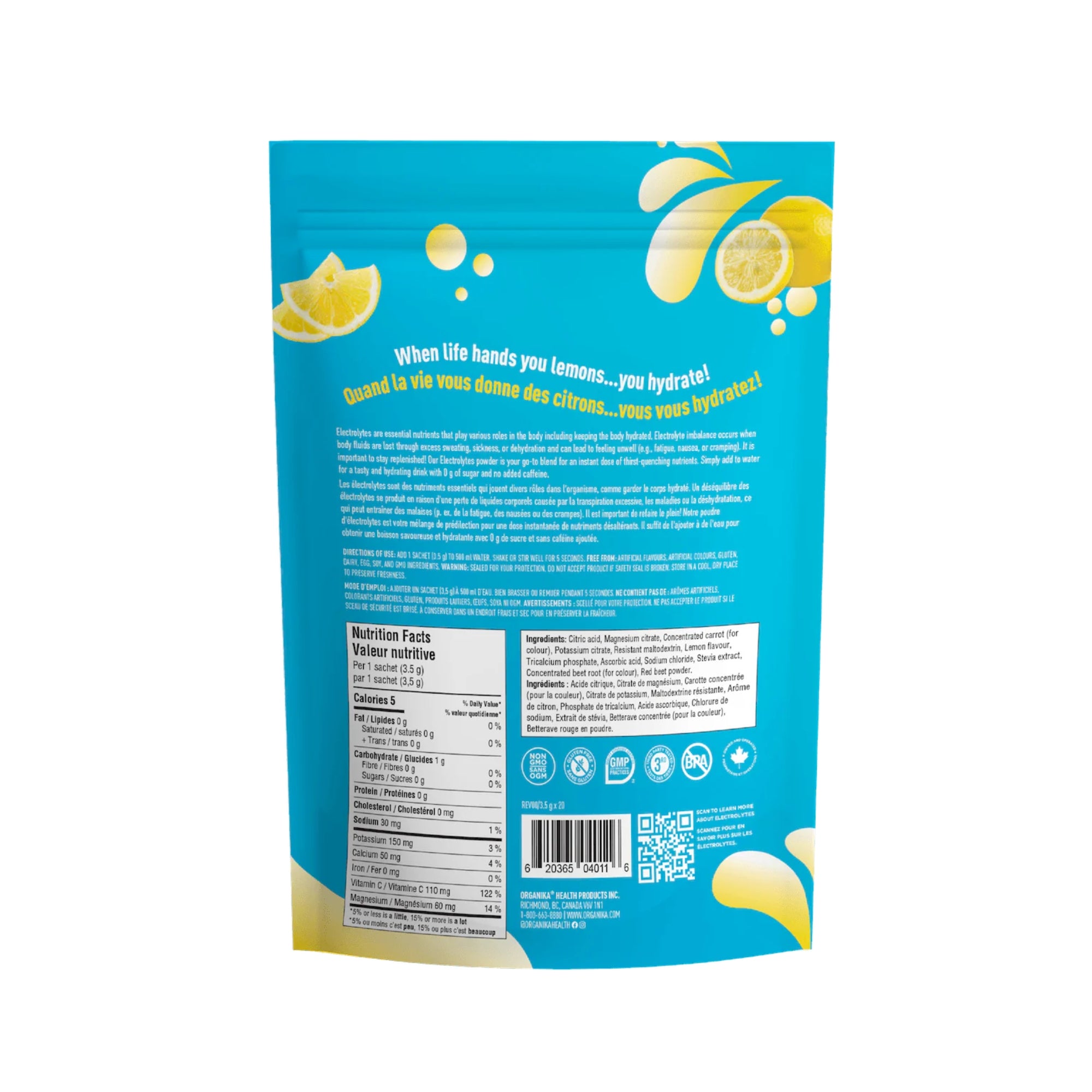 Organika Electrolytes Sachets (20 Pack)