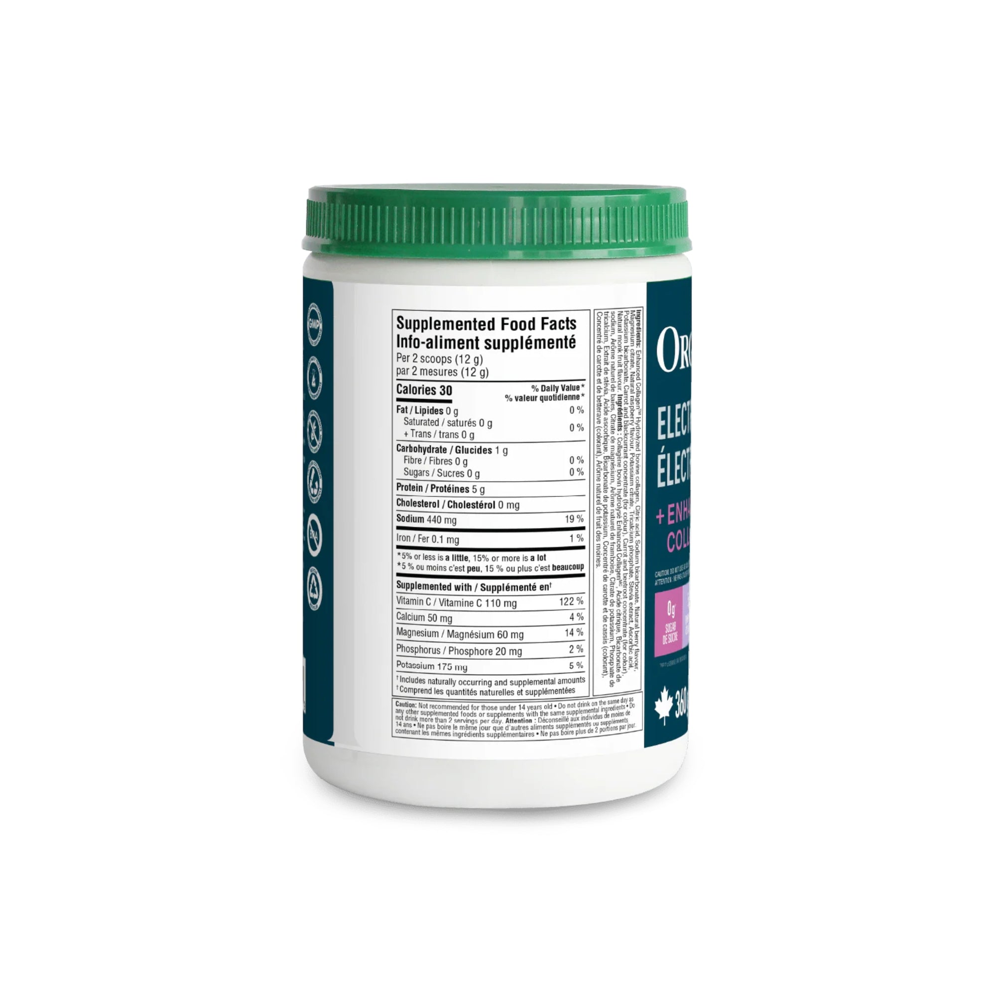 Organika Electrolytes + Enhanced Collagen 360 g
