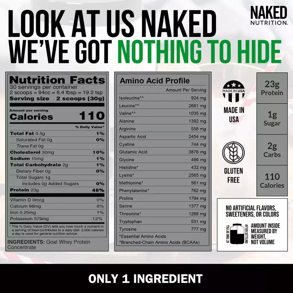 Naked Goat Whey Protein - 2lb