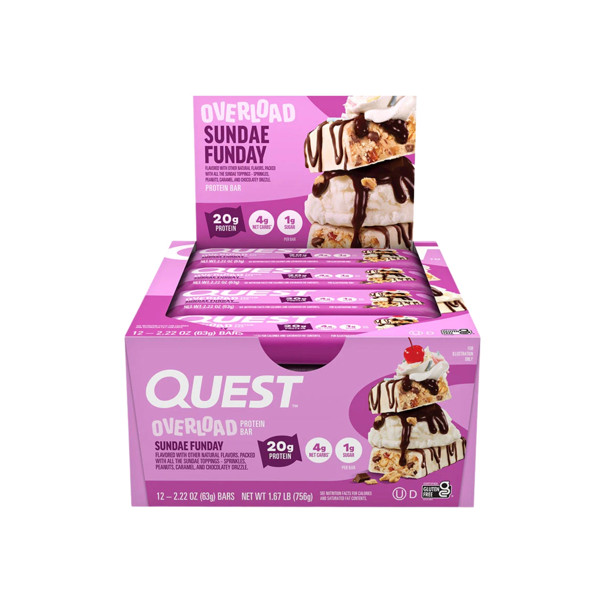 Quest Overload Protein Bar 60g (12x)