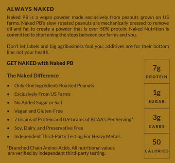 Powdered Peanut Butter Naked PB - 2LB